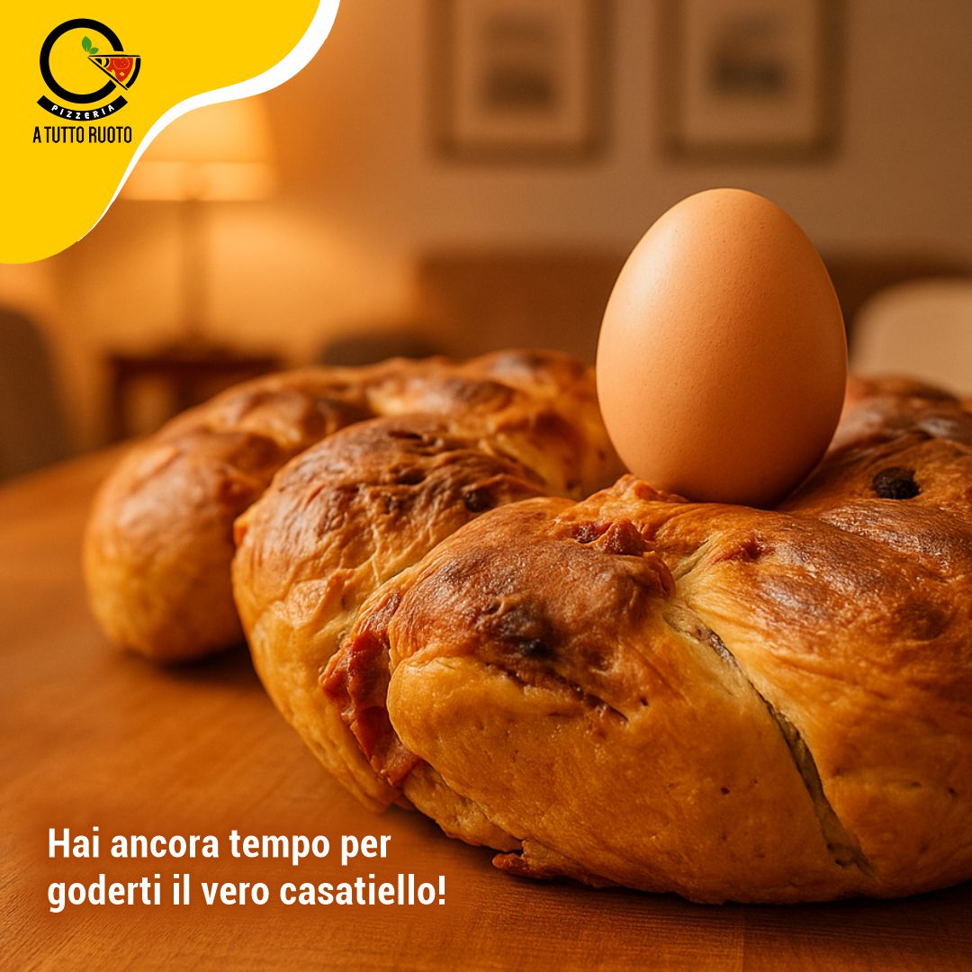 🥚🔥 Ultima chiamata per il casatiello! 🔥🥚
La tradizione non aspetta… e nemmeno il nostro casatiello!
Le prenotazioni stanno per chiudersi e le ruote stanno andando a ruba! 😱
👉 Se vuoi il tuo casatiello fatto come si deve – ricco, fragrante e imbottito come la tradizione comanda – ORDINA ORA.
📦 Quantità limitate, solo per chi arriva prima!
📲 Scrivici in DM o chiama subito: non restare senza nel giorno più saporito dell’anno!
Per informazioni & consegne a domicilio:
📞 081 1953 3039 / 📲 +39 333 308 8474
➖➖➖➖➖➖➖➖➖➖
#pizzeriAtuttoRuoto📍Via Roma, 44, Poggiomarino (NA)
#Casatiello #TradizioneNapoletana #PasquaConGusto #ATuttoRuoto